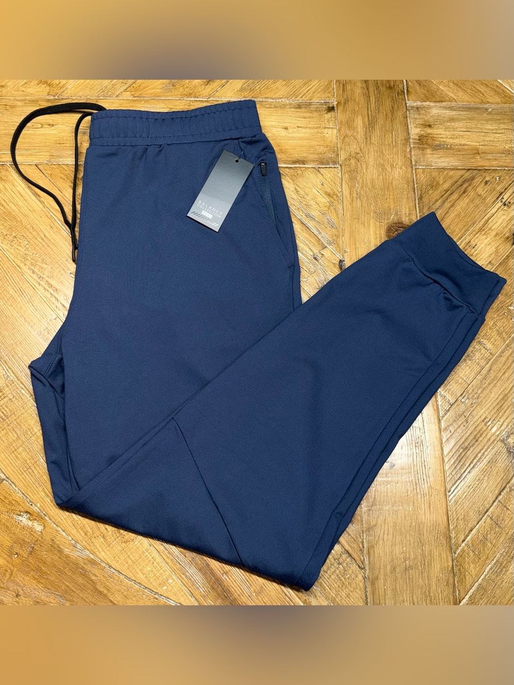 Balance Collection Men's Pants Size L NWT Outer Space Navy Blue Joggers